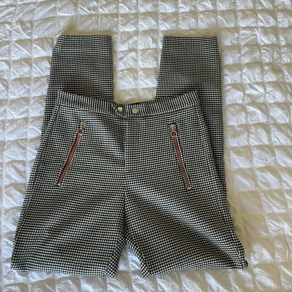 Isabel Marant houndstooth knit legging pants